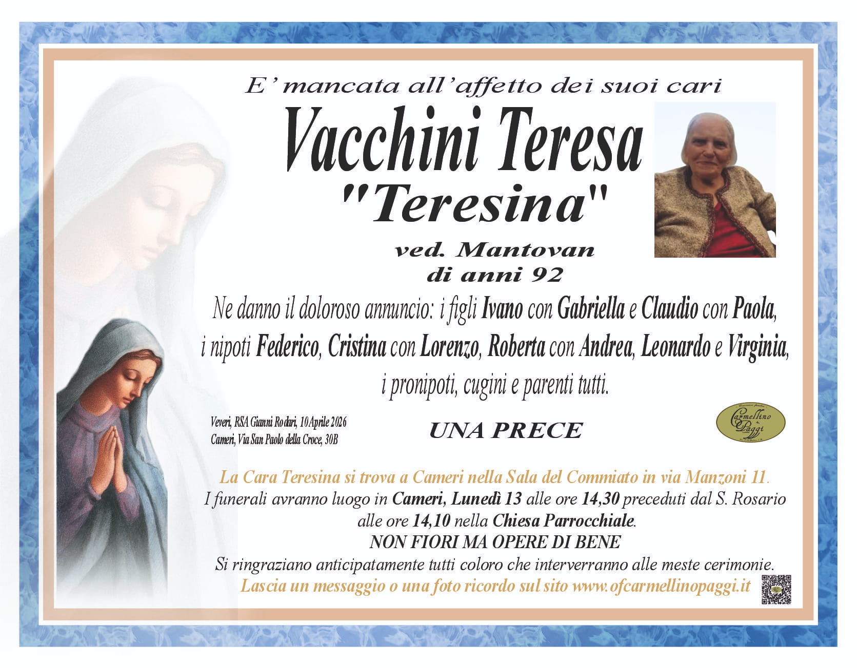 Vacchini Teresa “Teresina”